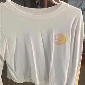 Van long sleeve crop top